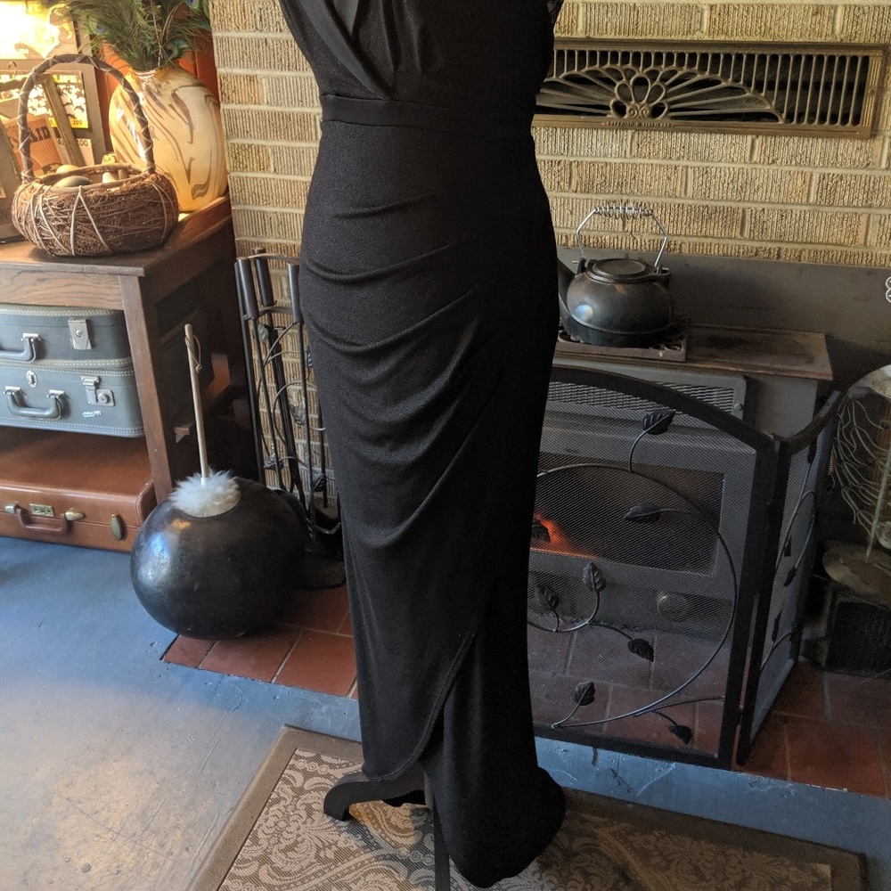 Allen Stewart abs long black dress knit Go… - Picture 6 of 8